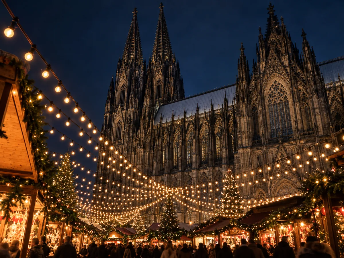 Koeln im Winter, Weihnachtsmarkt